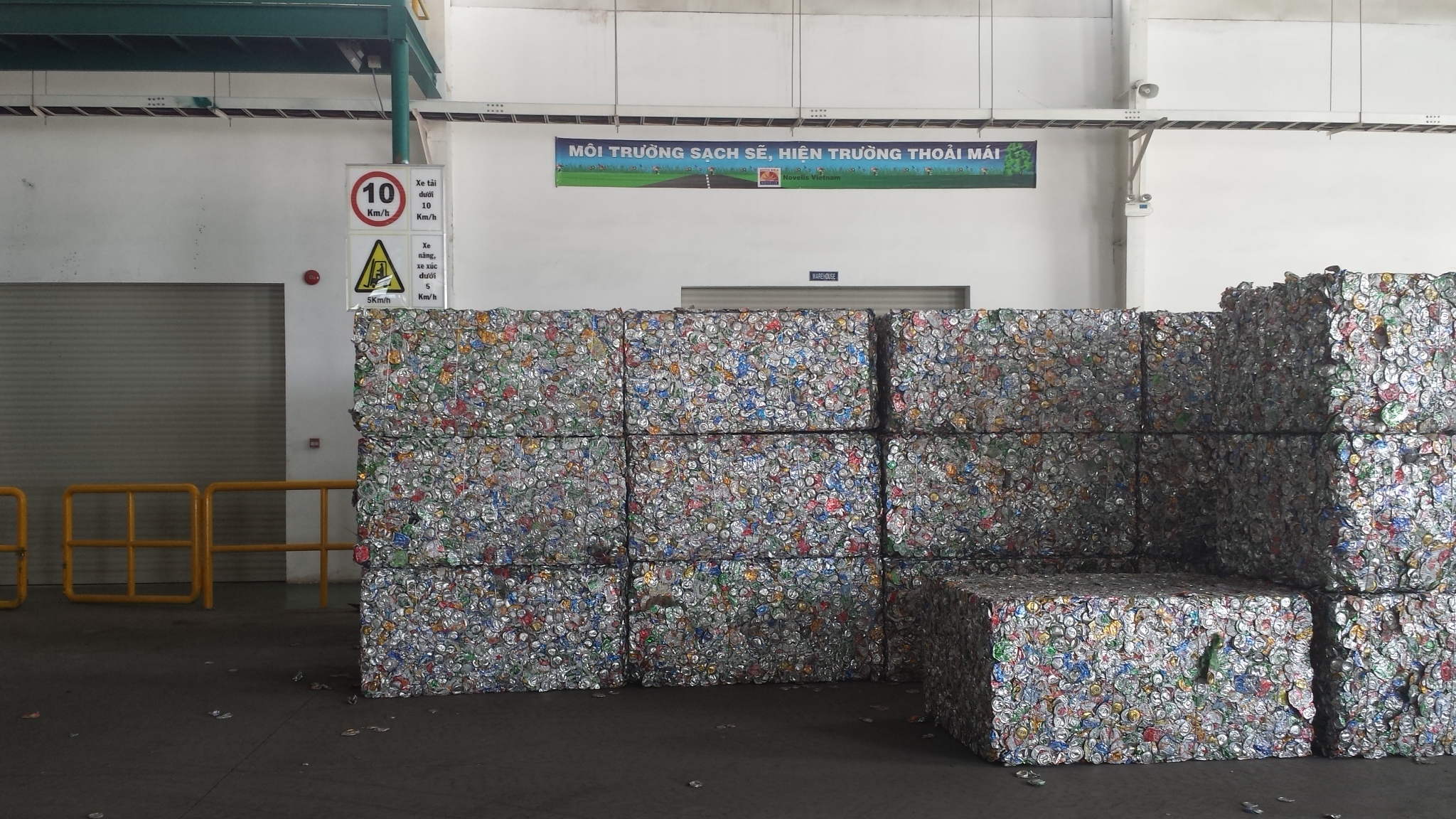 Shown:  Baled Aluminum cans from the WB Series Baler